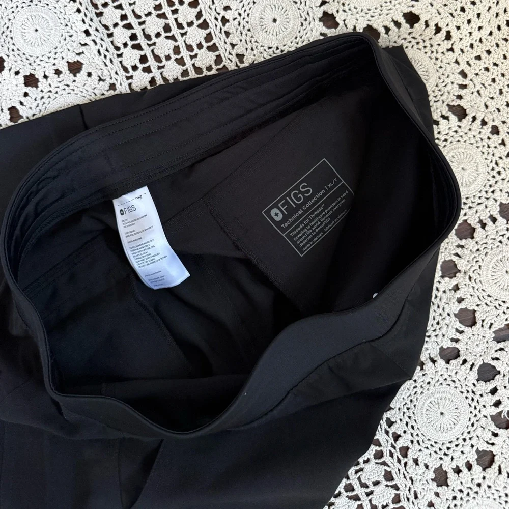 Figs Men’s Axim Straight-Leg Scrub Pant Black Size Extra Large Tall